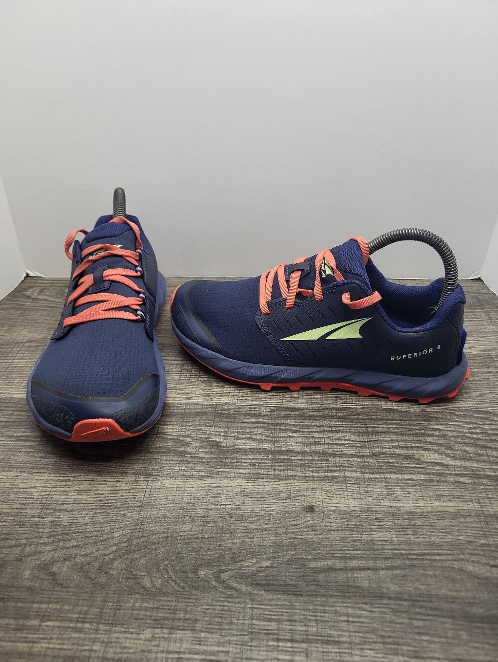 Altra Women’s Navy Blue Trail Running Shoes with Coral Laces
